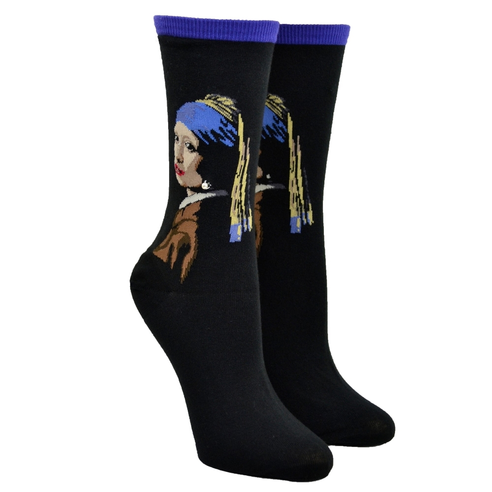 HOTSOX Vermeer's Girl With A Pearl Earring Crew Socks - Picture 8 of 9